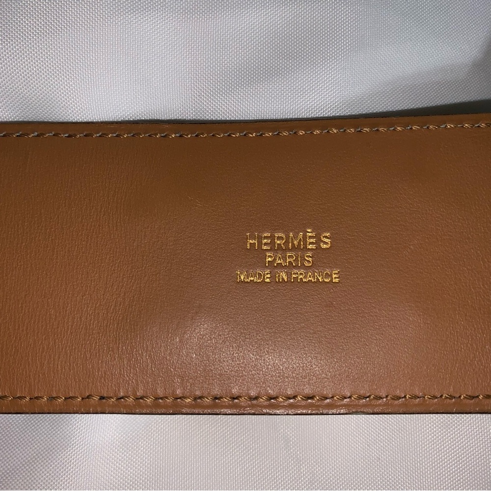 👋🏾SOLD👋🏾 Hermès COLLIER DE CHIEN calfskin belt - Picture 3 of 12
